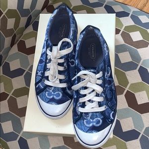 Blue Logo Original Coach Sneakers